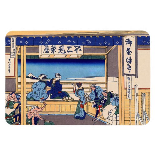 Katsushika Hokusai _ Yoshida on the Tokaido Magnet