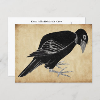 Katsushika Hokusai's Crow 1814 Postcard