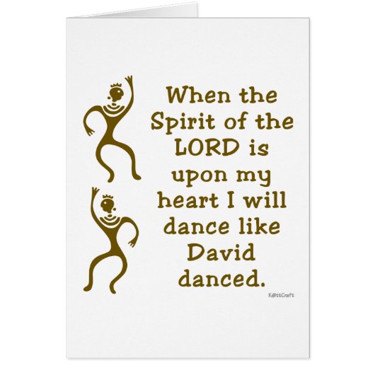 KattCraft: Dance like David Cards (Front)