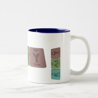 Katy as Potassium Astatine Yttrium Two-Tone Coffee Mug