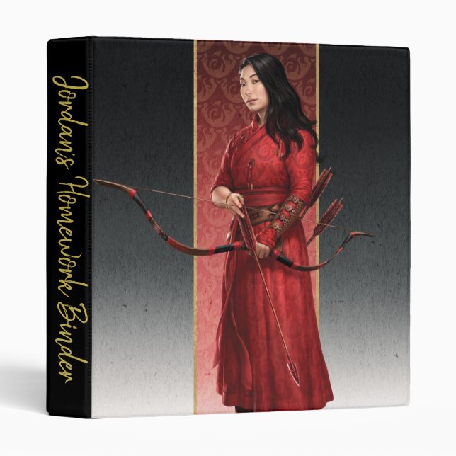Katy Bow & Arrow 3 Ring Binder (Front/Spine)