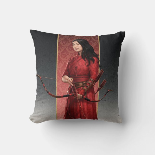 Katy Bow & Arrow Throw Pillow (Front)