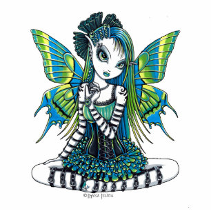"Katy" Green Tattoo Faerie Art Photo Sculpture