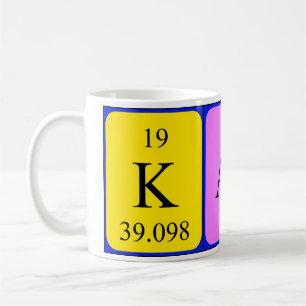 Katy periodic table name mug
