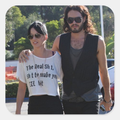 Katy Perry et Russel Brand Square Sticker
