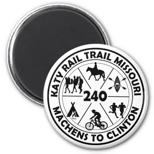 Katy Rail Trail Missouri 240 Miles  Magnet