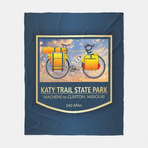 Katy Trail bike22 Fleece Blanket