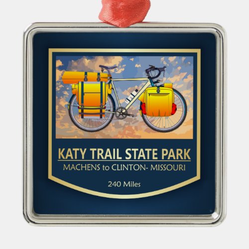 Katy Trail bike22 Metal Ornament