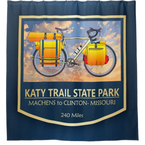 Katy Trail bike22 Shower Curtain