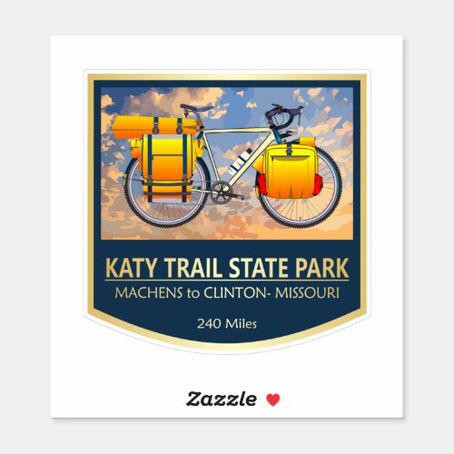 Katy Trail bike22 Sticker