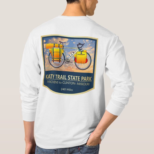 Katy Trail (bike2)2 T-Shirt (Back)