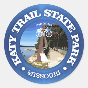 Katy Trail (cycling c) Classic Round Sticker