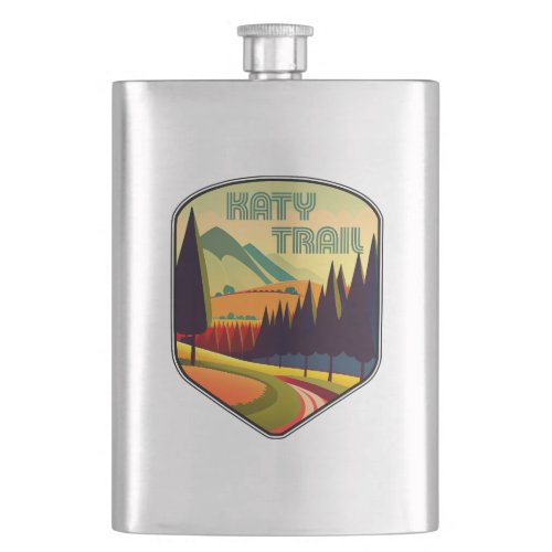 Katy Trail Missouri Colors Flask