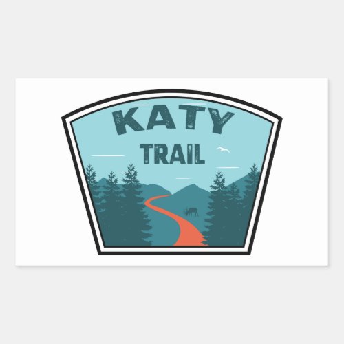 Katy Trail Rectangular Sticker