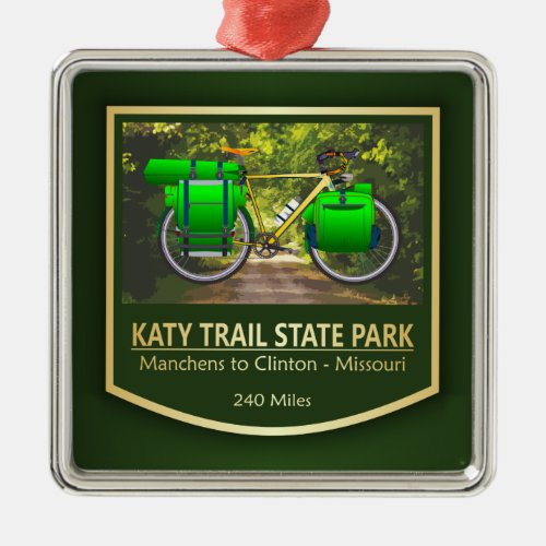 Katy Trail SP bike2 Metal Ornament