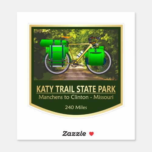 Katy Trail SP bike2 Sticker