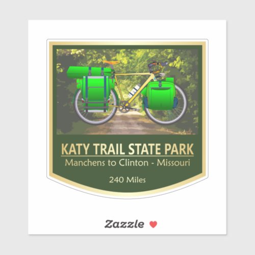 Katy Trail SP bike2 Sticker