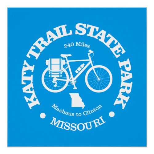 Katy Trail State Park cycling Poster