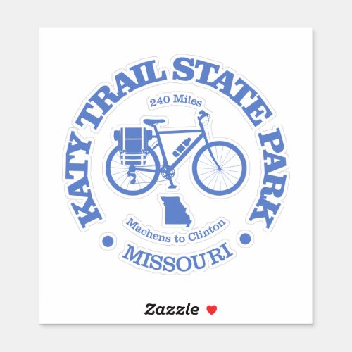 Katy Trail State Park cycling Sticker