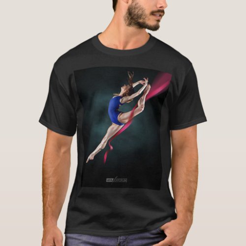 Katyas Ballerina Jump Pin Up T_shirt