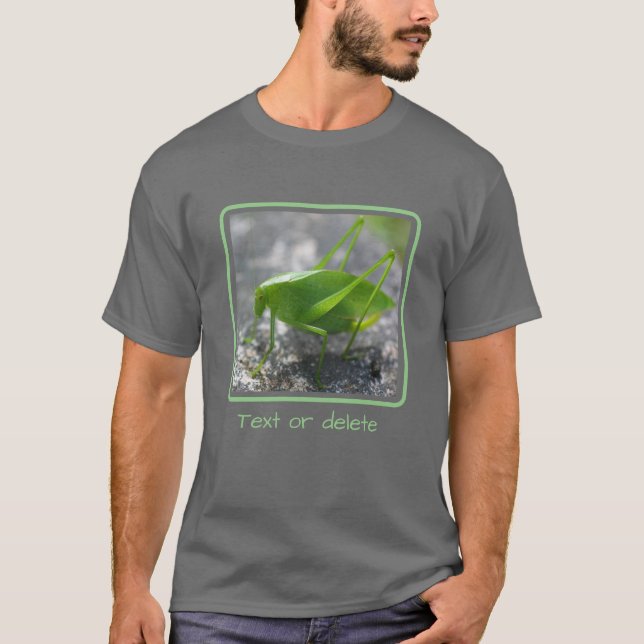Katydid Grasshopper Personalized T-Shirt (Front)