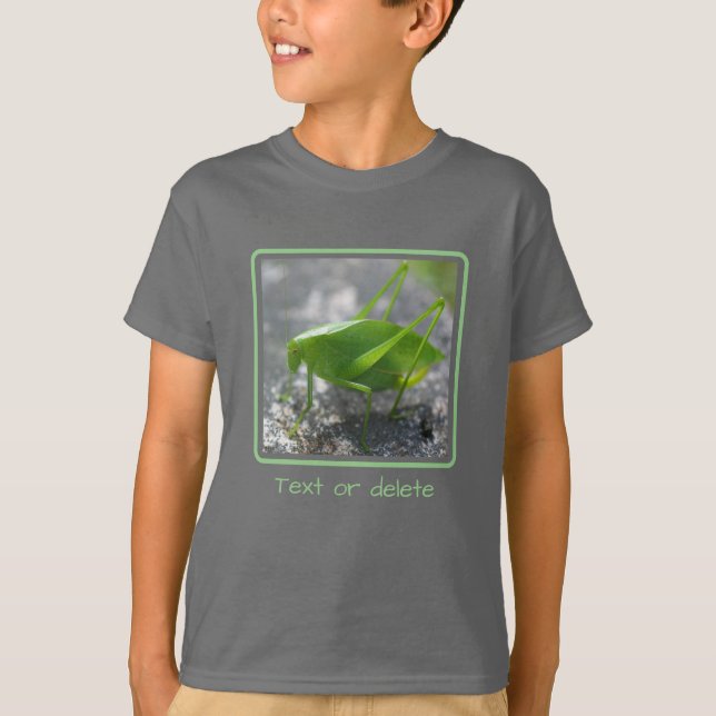 Katydid Grasshopper Personalized  T-Shirt (Front)