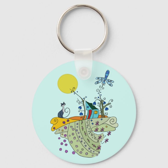 Katzenhaus Keychain (Front)