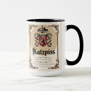 Katzpiss Mug – German Parody Wine Label