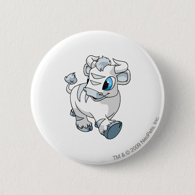 Kau White Button (Front)
