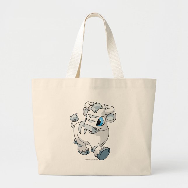 Kau White Large Tote Bag (Front)