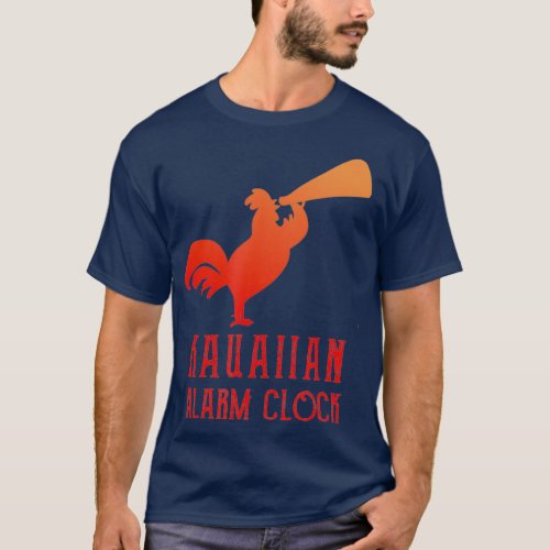 Kauai   Alarm Clock Red Rooster Silhouette T_Shirt