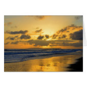 Kauai Beach Sunset, Niihau on the Horizon (Front Horizontal)