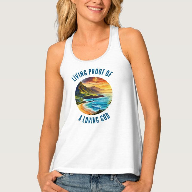 Kauai Blessings: Embrace Divine Love Tank Top (Front)