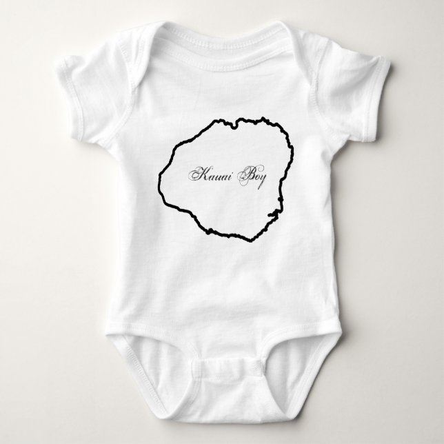 Kauai Boy - just like dad Baby Bodysuit (Front)