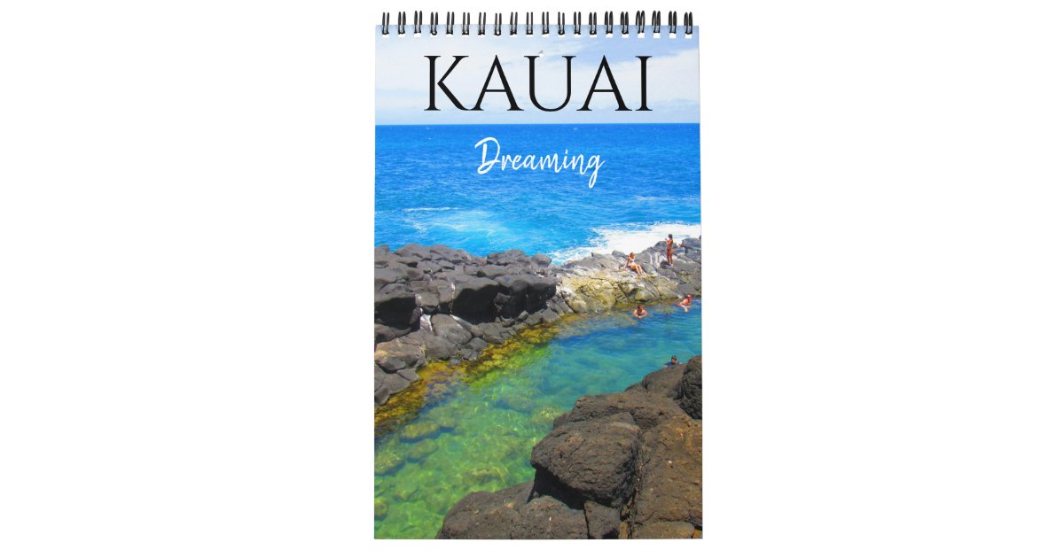 kauai dreaming 2025 large calendar Zazzle
