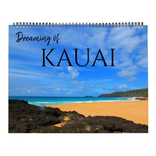 kauai dreams 2025 large calendar
