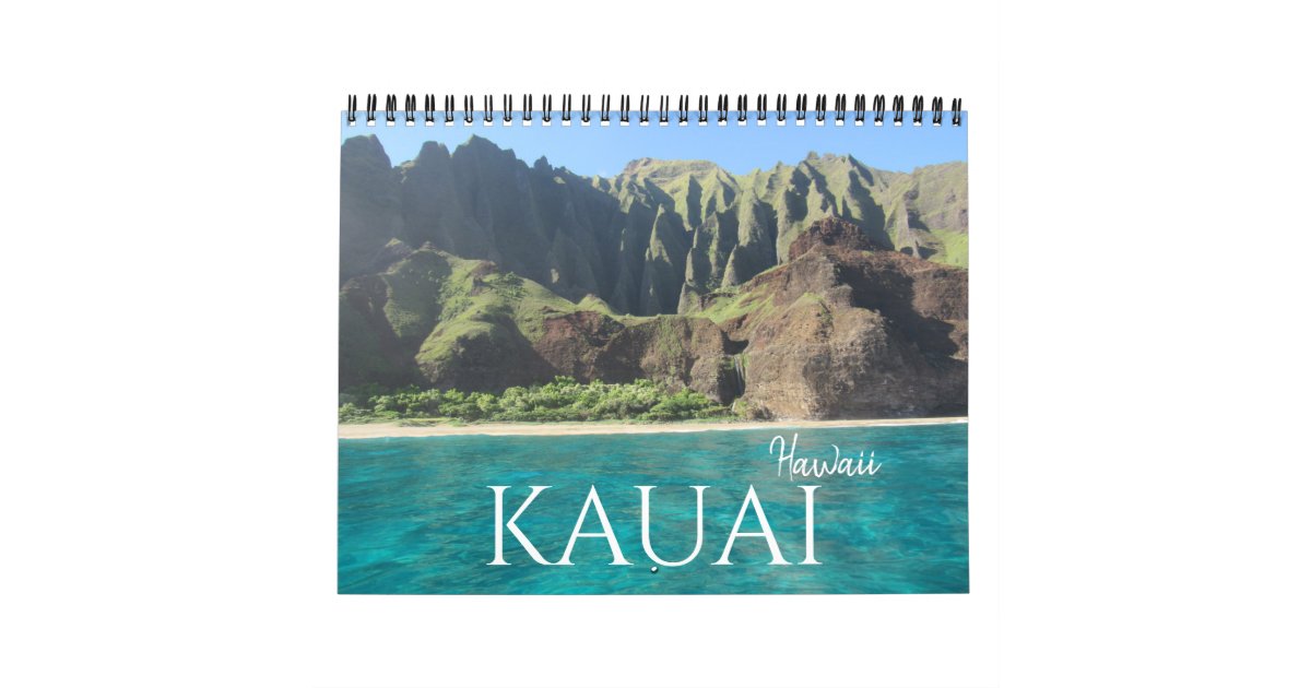 kauai hawaii 2024 calendar Zazzle