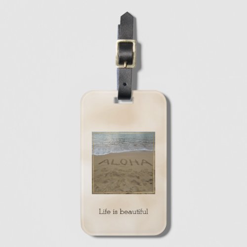 Kauai Hawaii Aloha Beach Beautiful Moments       Luggage Tag