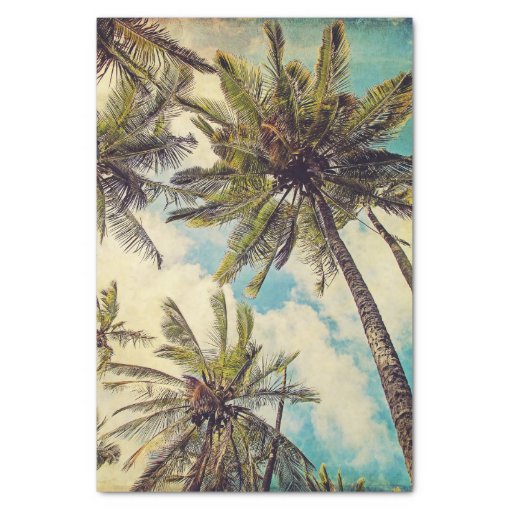 Kauai Hawaii Coco Palm Tree Tissue Paper Zazzle