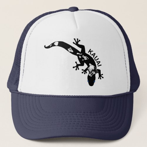 Kauai _ Hawaii Islands Gecko Trucker Hat