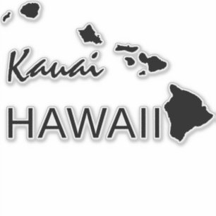 KAUAI - HAWAII ISLANDS STICKER