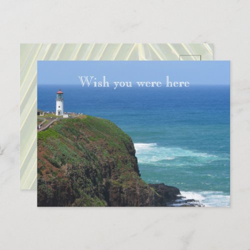 Kauai Hawaii Kilauea Lighthouse Postcard