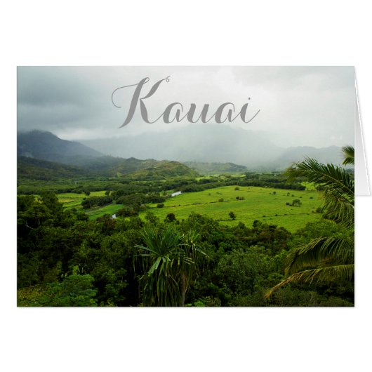 Kauai, Hawaii Landscape Scene Cards (Front Horizontal)