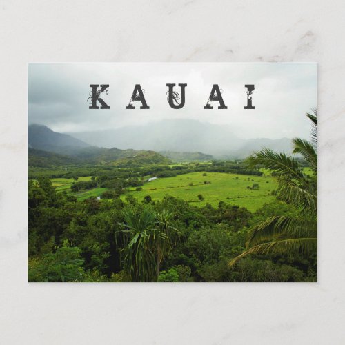 Kauai Hawaii Landscape Scene Postcard