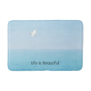 Kauai Hawaii Ocean Red Tailed Tropicbird Flying Bath Mat