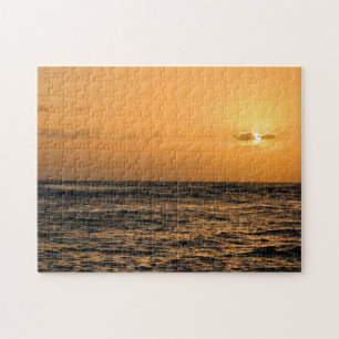 Kauai Hawaii Ocean Sunset Jigsaw Puzzle