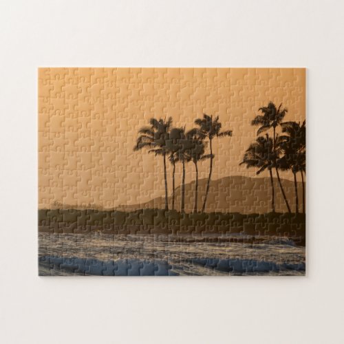 Kauai Hawaii Ocean Sunset Poipu Jigsaw Puzzle