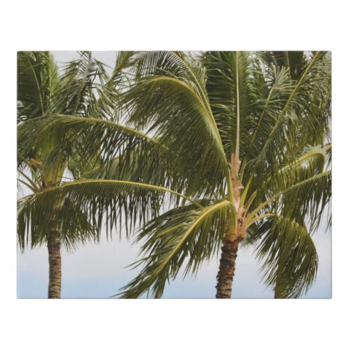 Kauai Hawaii Palm Trees       Faux Canvas Print