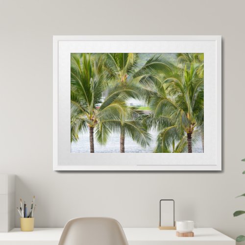 Kauai Hawaii Palm Trees Framed Art