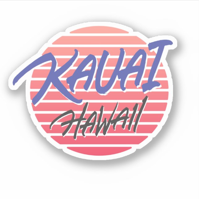 Kauai Hawaii Sticker (Front)